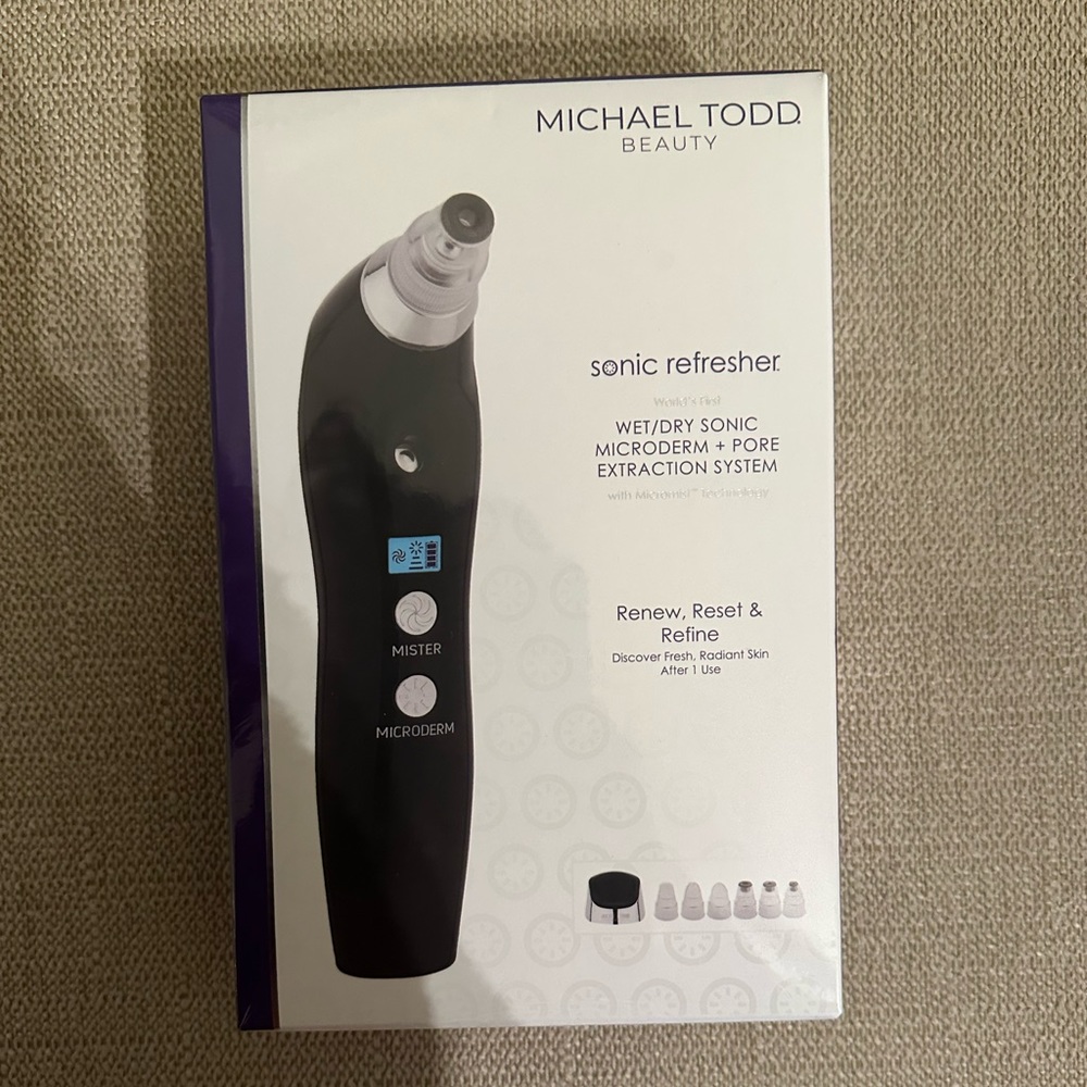Michael Todd Sonic Refresher. Wet to dry microdermabrasion and pore extraction